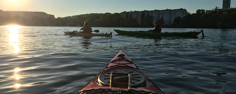 Kvällskajaktur i Stockholm City för två